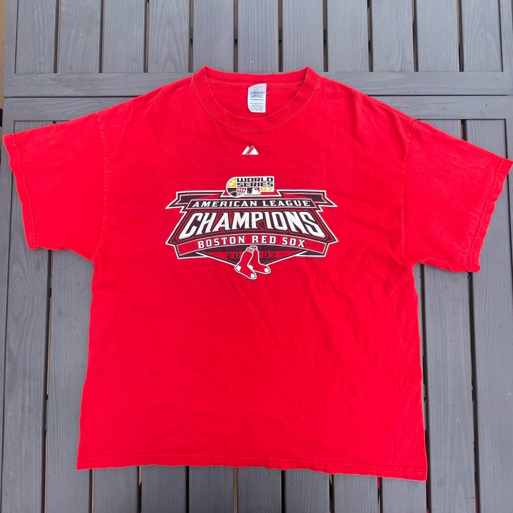 Vintage Heavyweight Redsox World Series Champions Boxy Tee